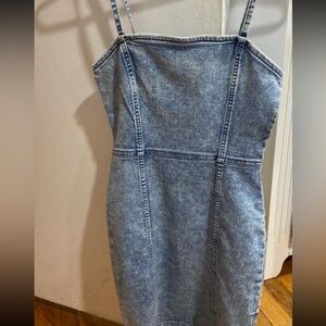 H and M bodycon dress. SIZE 0. Denim dress